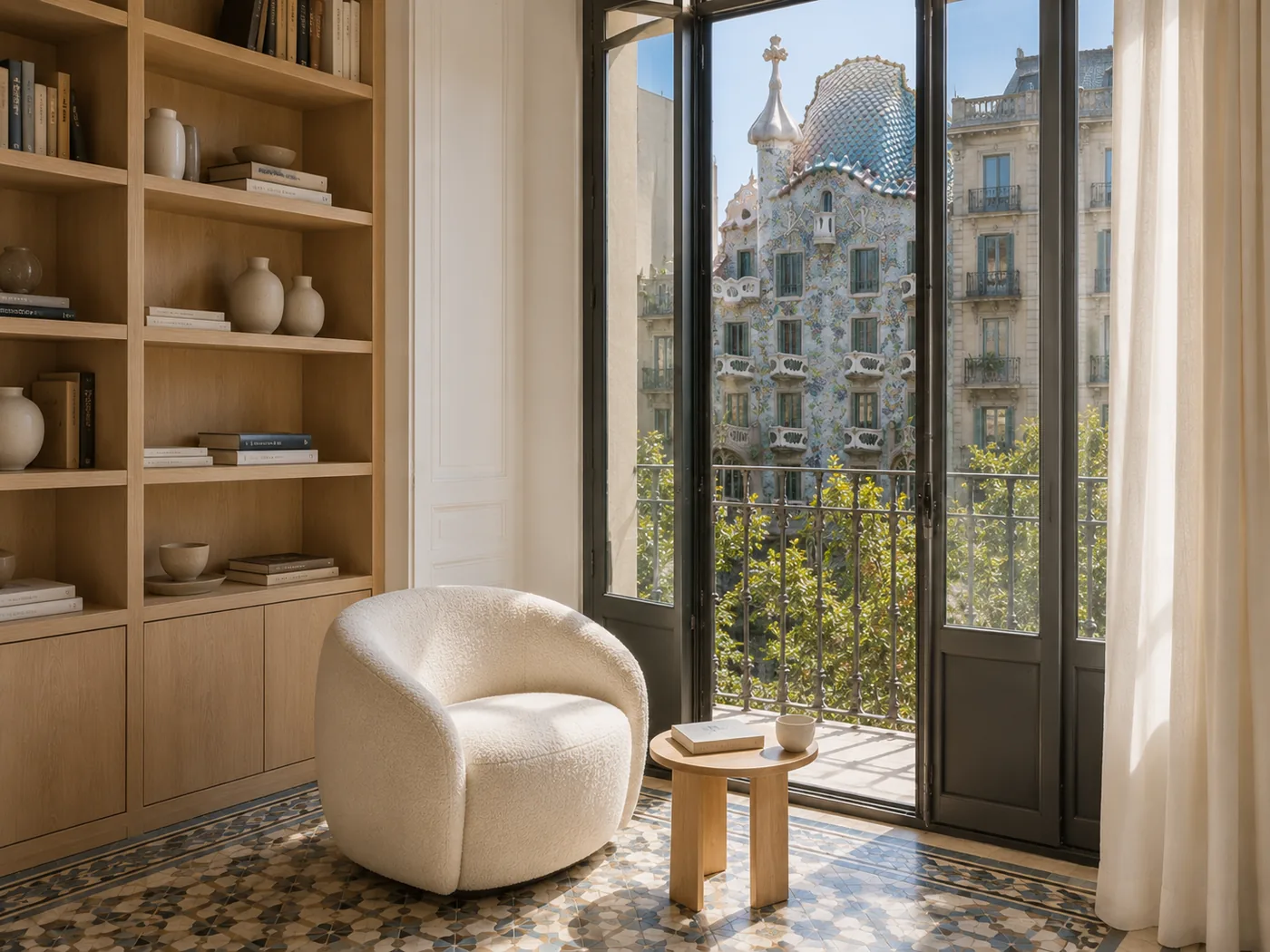 Casa Brisa Eixample — reading corner