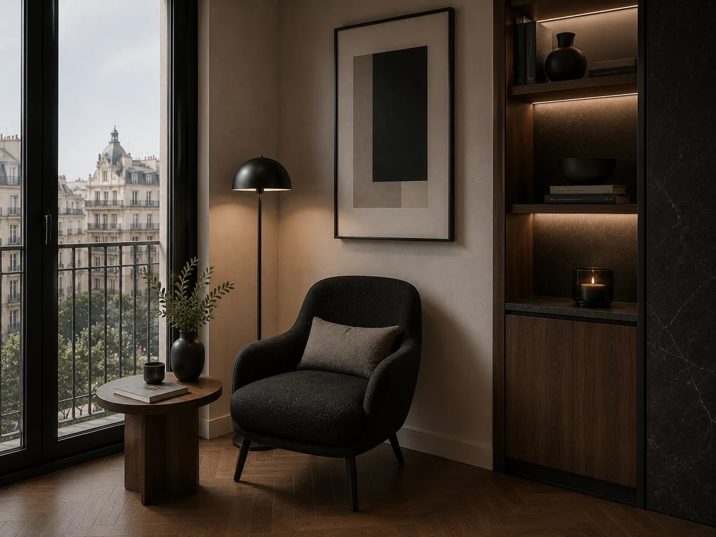 Chamberi Work Club Residence — reading corner