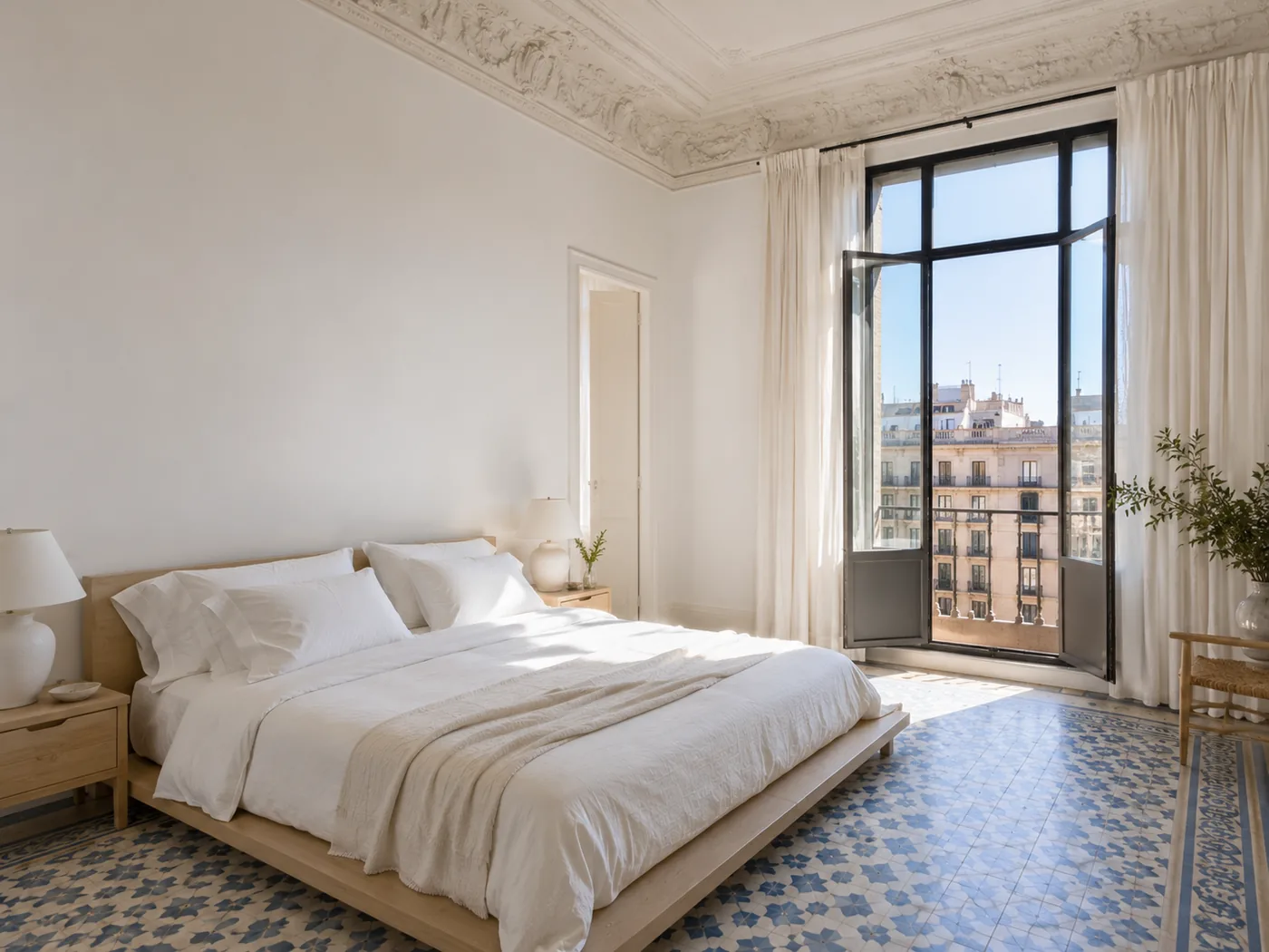 Eixample Terrace House — bedroom