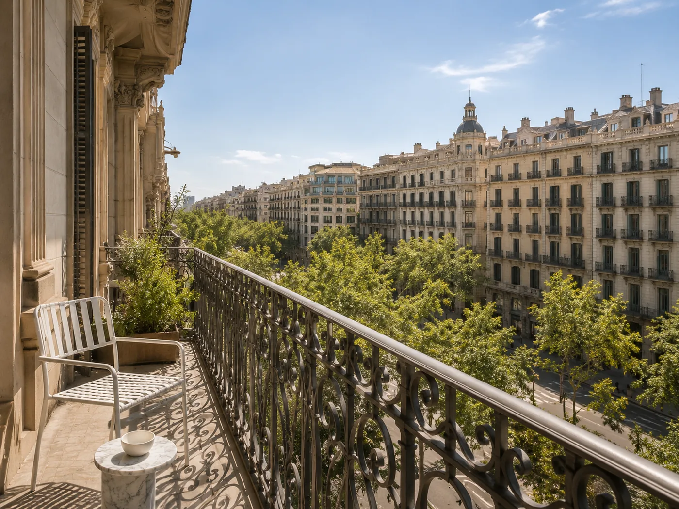 Eixample Terrace House — balcony