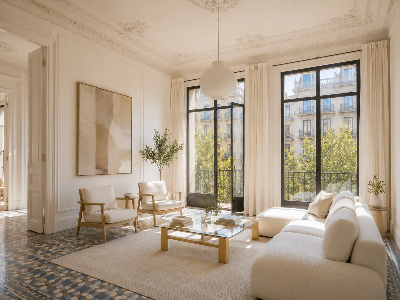 Eixample Terrace House — lounge