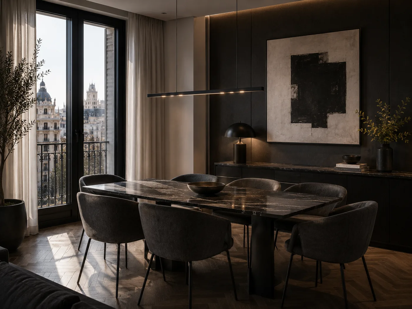 Gris Urbano Suite — dining area