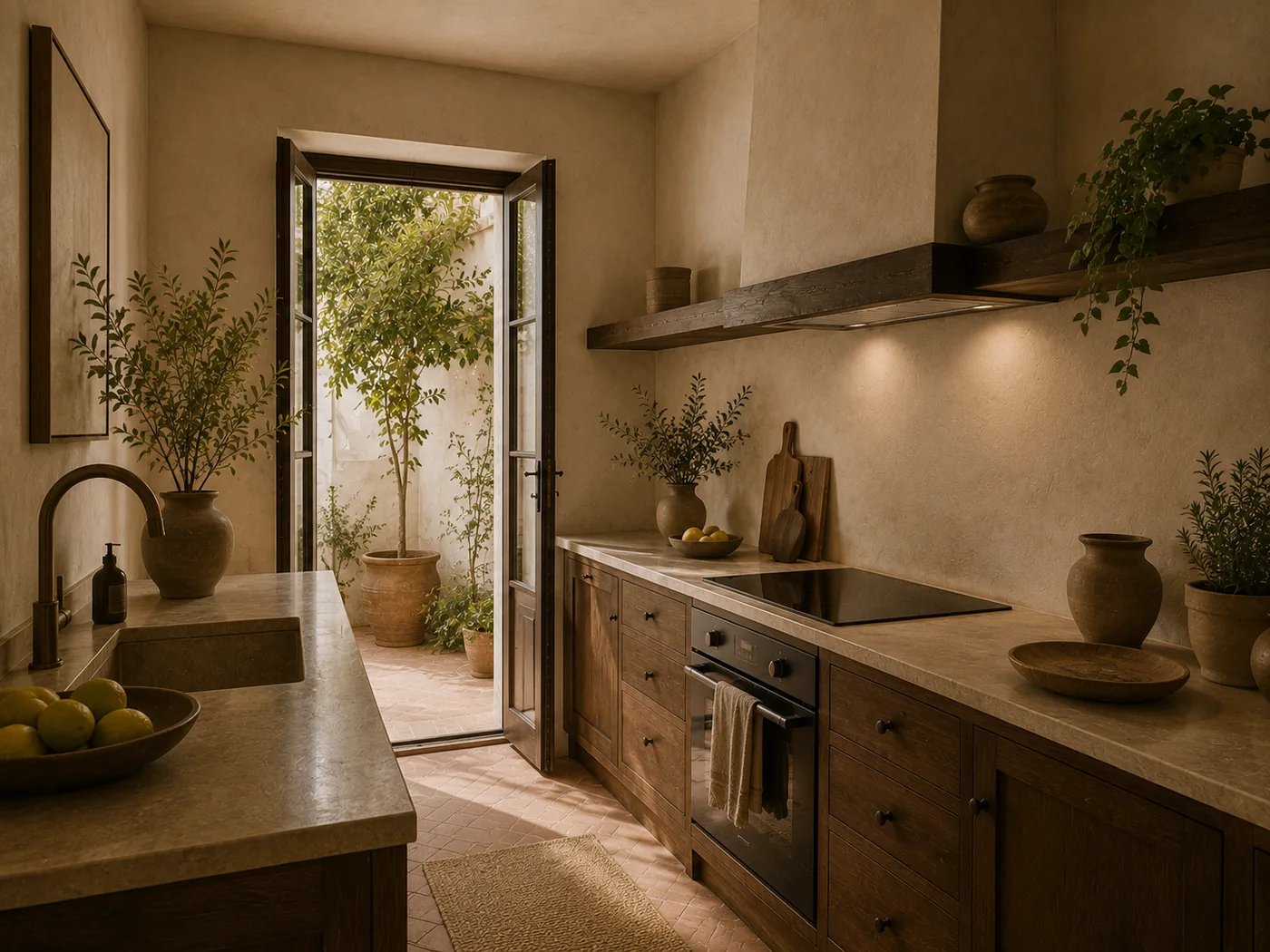 Casa Azahar Patio — kitchen