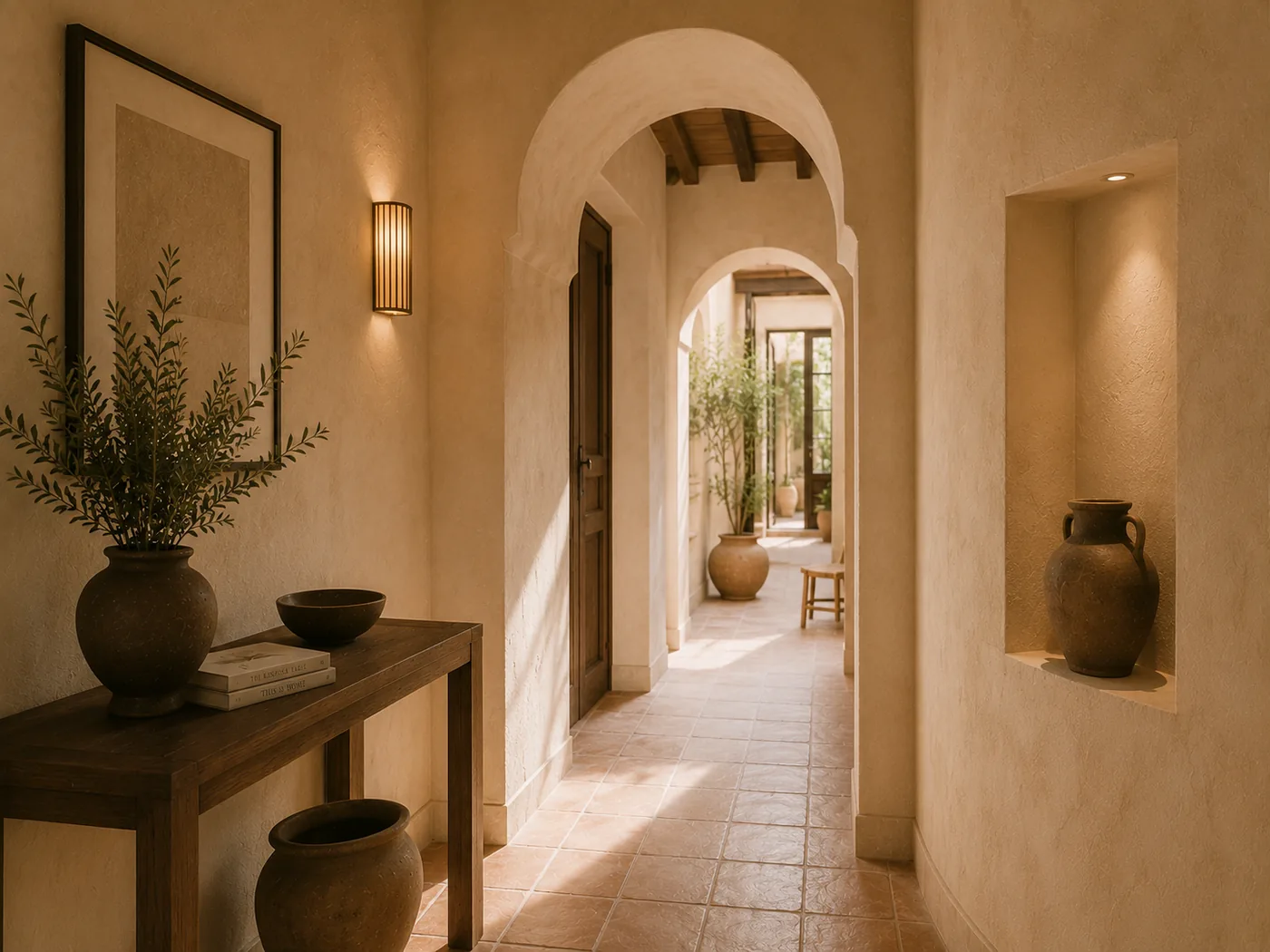 Santa Cruz Patio Hideaway — entry hallway