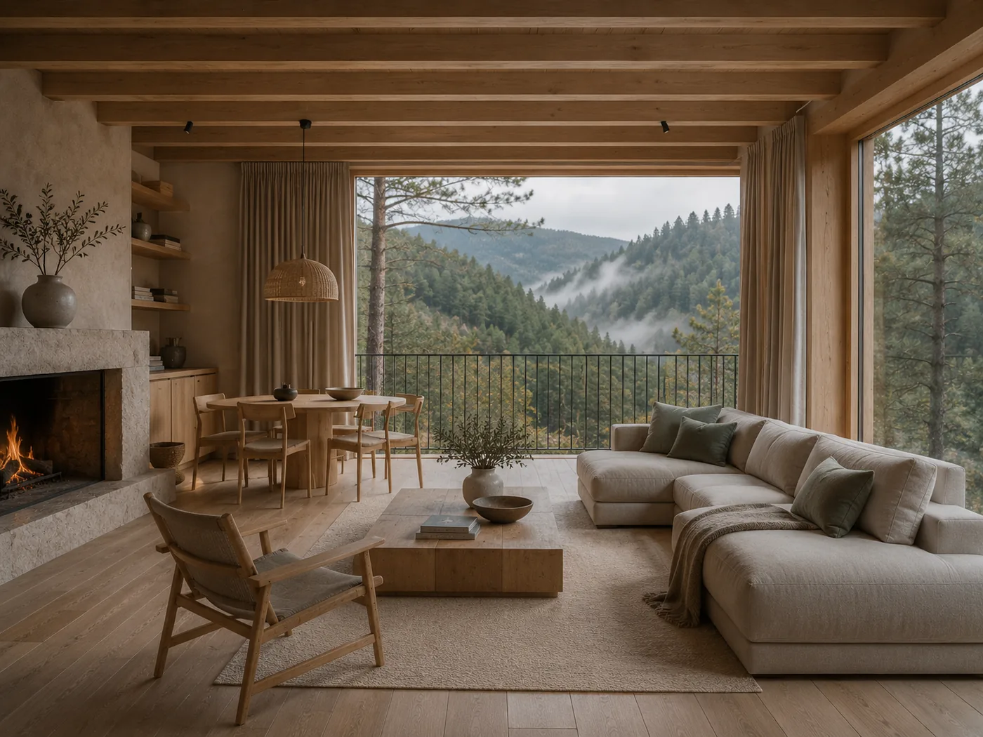 Pinar Alto Retreat — mountain pine villa exterior