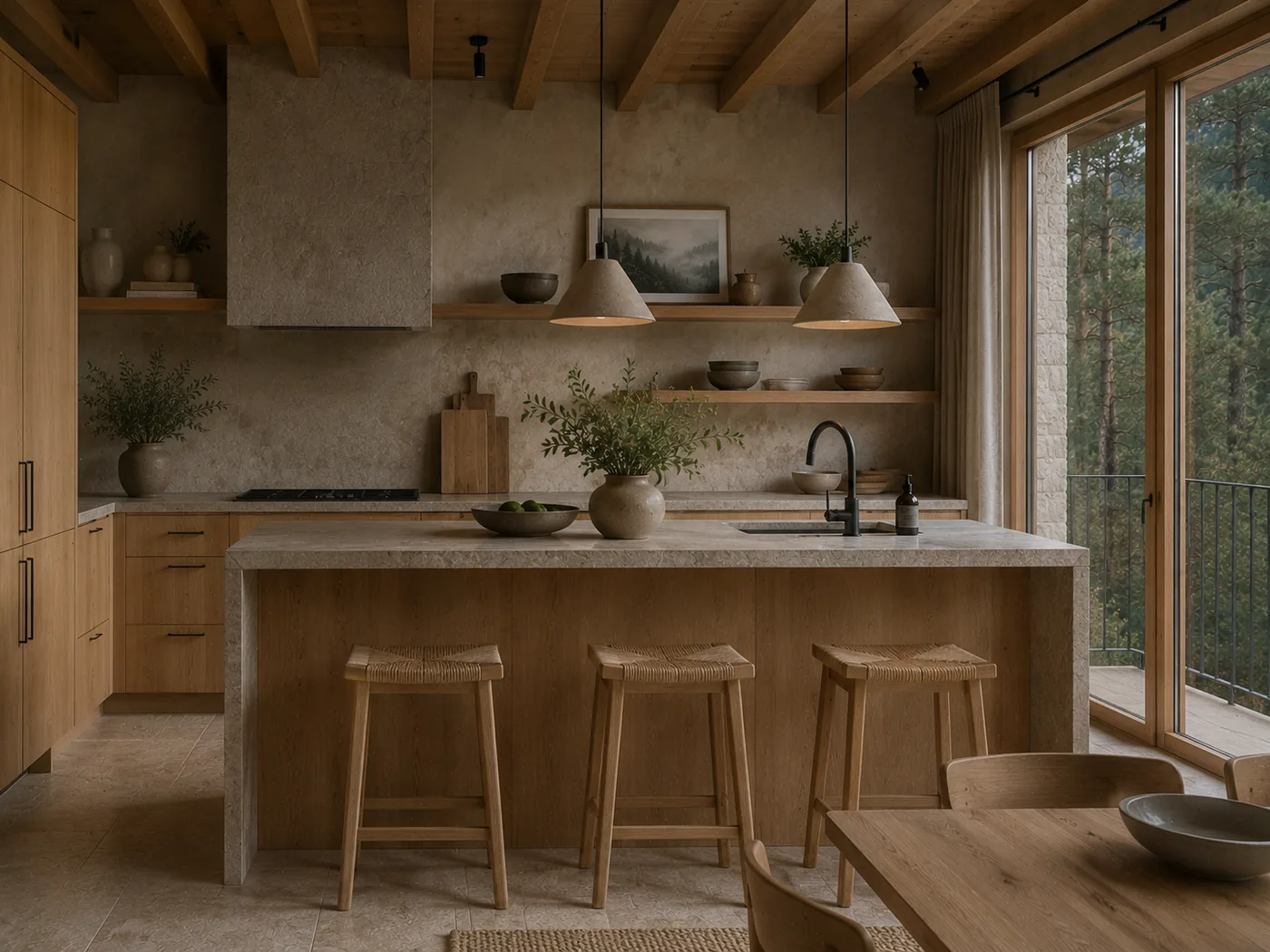 Pinar Alto Retreat — kitchen