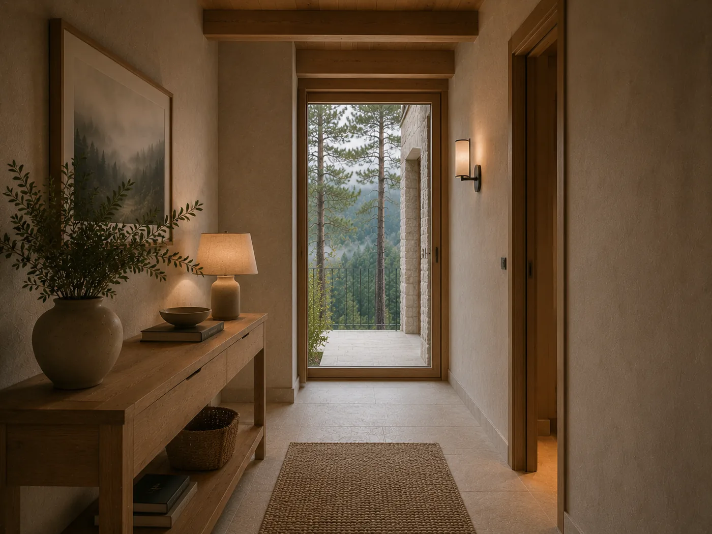 Pinar Alto Retreat — entry hallway